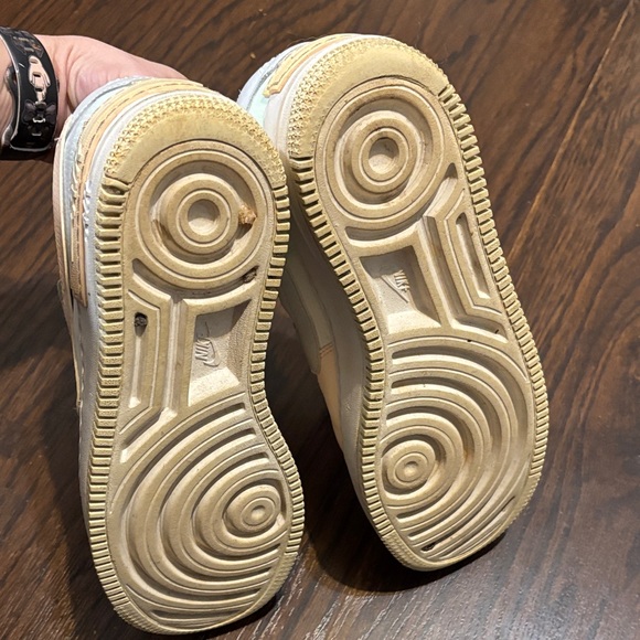 Nike Air Force 1 Low in White, Light Blue, and Peach - Picture 5 of 5